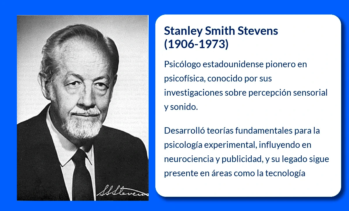 Stanley Smith Stevens (1906-1973). El pionero en la psicofísica que revolucionó la medición de estímulos