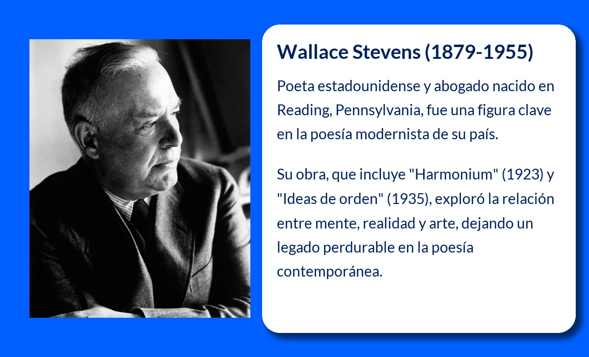 Wallace Stevens (1879-1955): El poeta estadounidense que fusionó la poesía con el profesionalismo