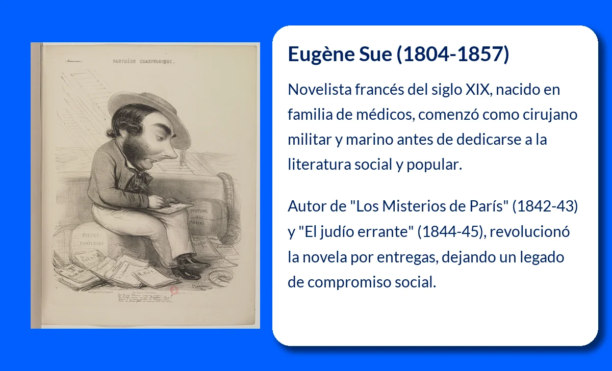 Eugène Sue (1804-1857). El novelista que reveló los misterios ocultos de París