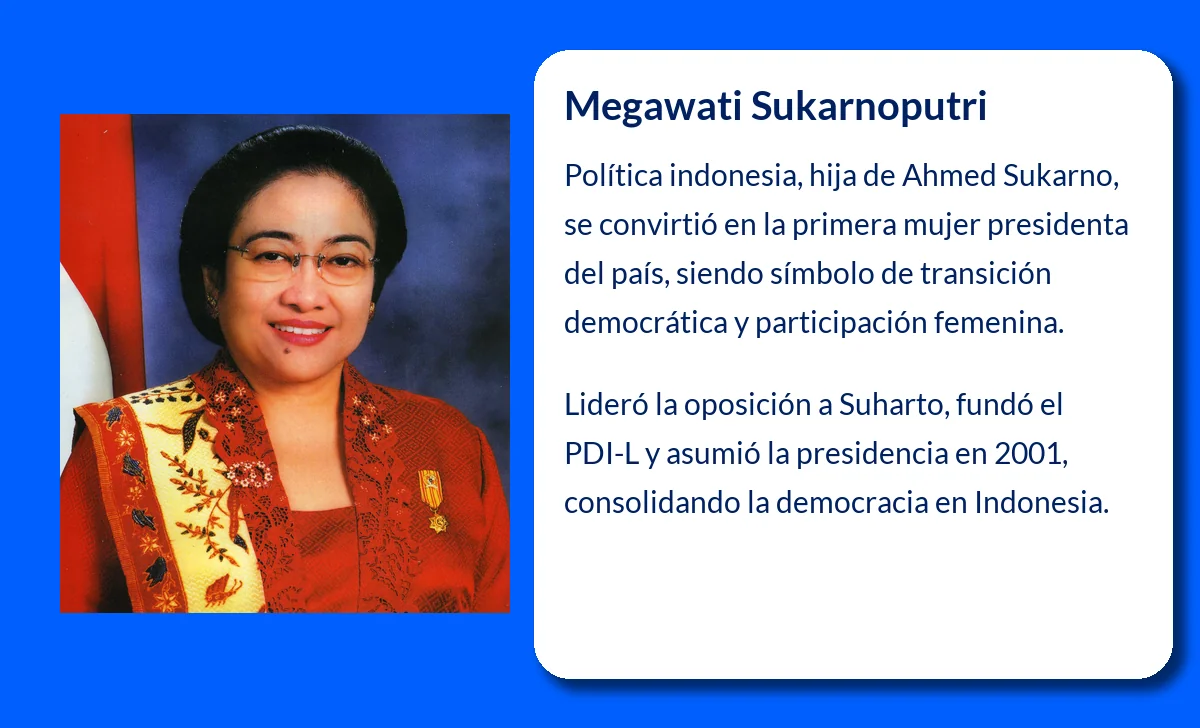 Megawati Sukarnoputri (1947-VVVV). La primera presidenta de Indonesia y el legado político de una dinastía
