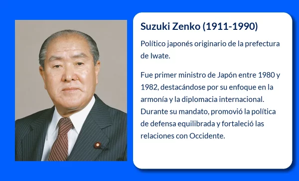 Suzuki Zenko (1911-VVVV). El político japonés que gobernó con la armonía como lema