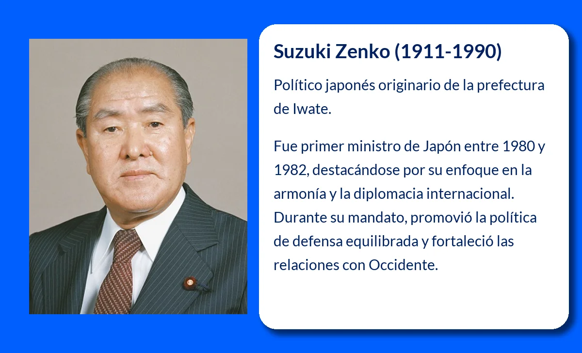 Suzuki Zenko (1911-VVVV). El político japonés que gobernó con la armonía como lema