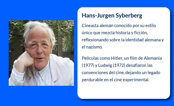 Hans-Jurgen Syberberg (1935-VVVV): El cineasta alemán que desafió las convenciones del cine contemporáneo