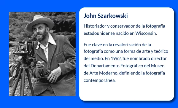 John Szarkowski (1925-VVVV). El influyente conservador y teórico de la fotografía