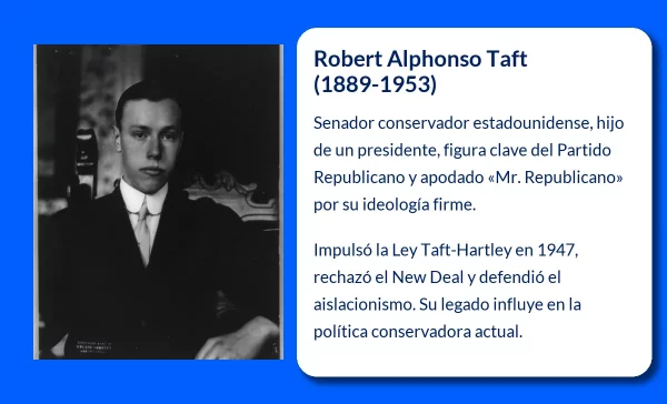 Robert Alphonso Taft. El senador conservador que marcó la política republicana estadounidense