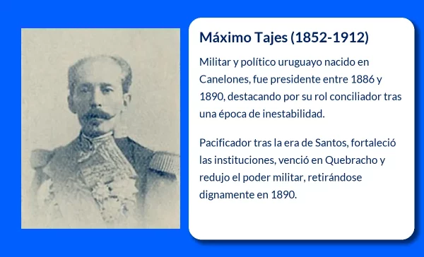 Máximo Tajes. El presidente uruguayo que consolidó la estabilidad tras una era convulsa
