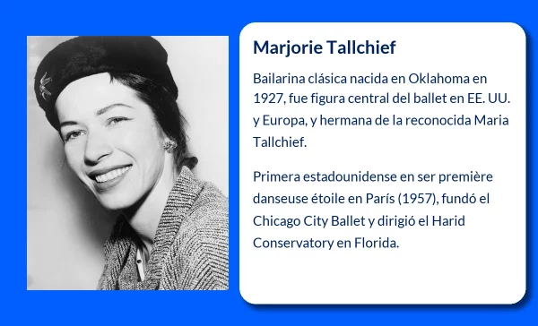 Marjorie Tallchief. La bailarina estadounidense que dejó huella en el mundo de la danza