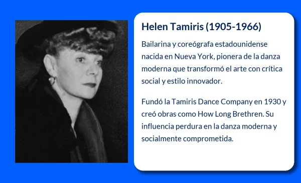 Helen Tamiris (1905-1966): La pionera de la danza moderna en Estados Unidos