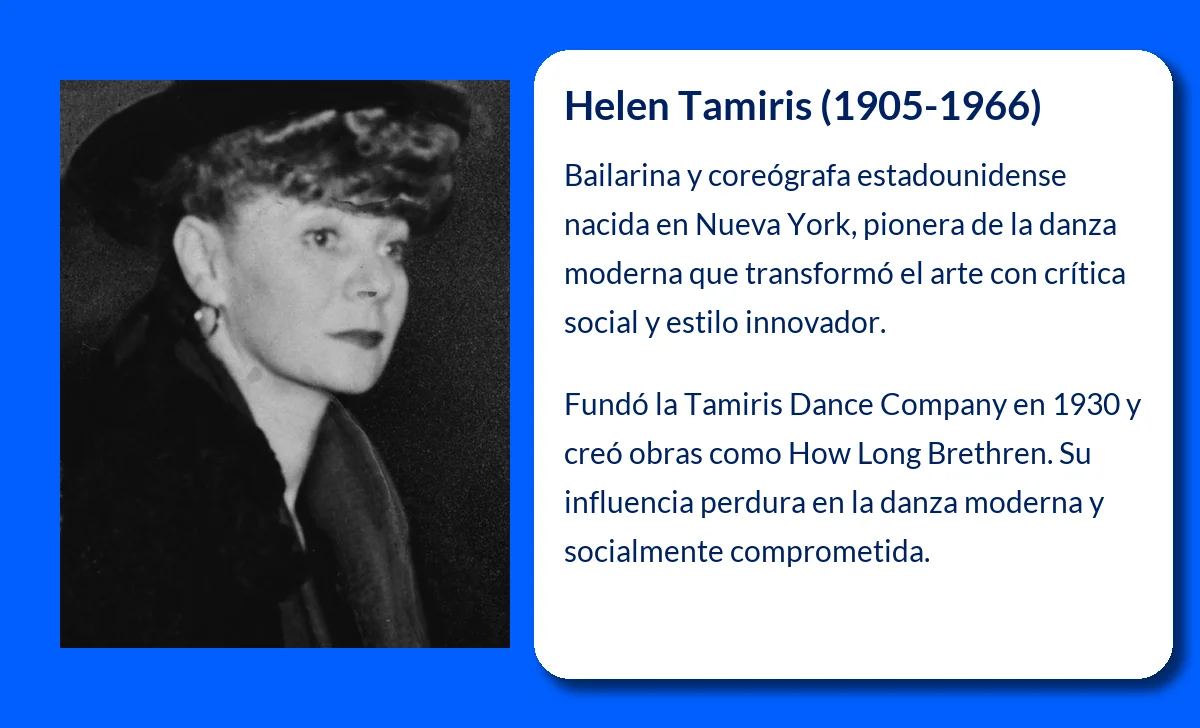 Helen Tamiris (1905-1966): La pionera de la danza moderna en Estados Unidos