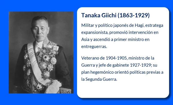 Tanaka Giichi (1863-1929). El ideólogo de la política japonesa contra China