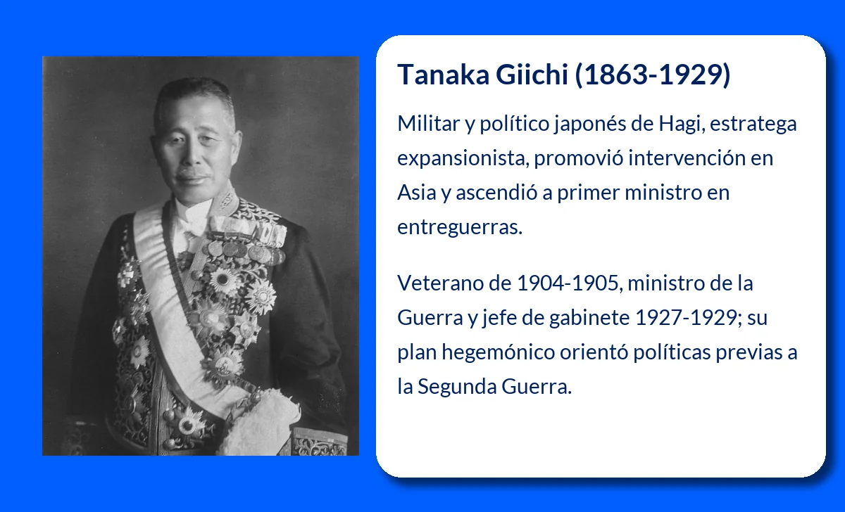 Tanaka Giichi (1863-1929). El ideólogo de la política japonesa contra China