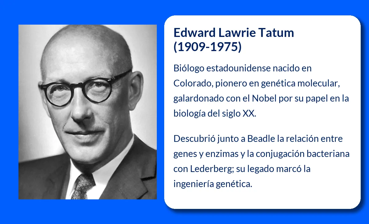 Edward Lawrie Tatum. El pionero que revolucionó la genética molecular