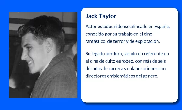 Jack Taylor (1936-VVVV). La leyenda del cine fantástico estadounidense afincado en España