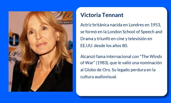 Victoria Tennant. La actriz británica que triunfó en Hollywood