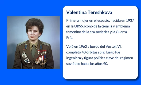 Valentina Tereshkova. La primera mujer en el espacio que conquistó la política soviética