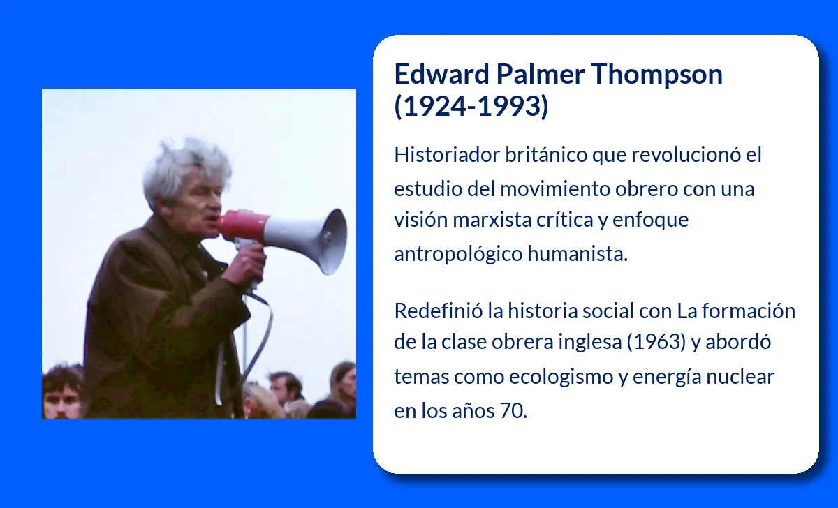 Edward Palmer Thompson. El historiador británico que transformó la historia del movimiento obrero