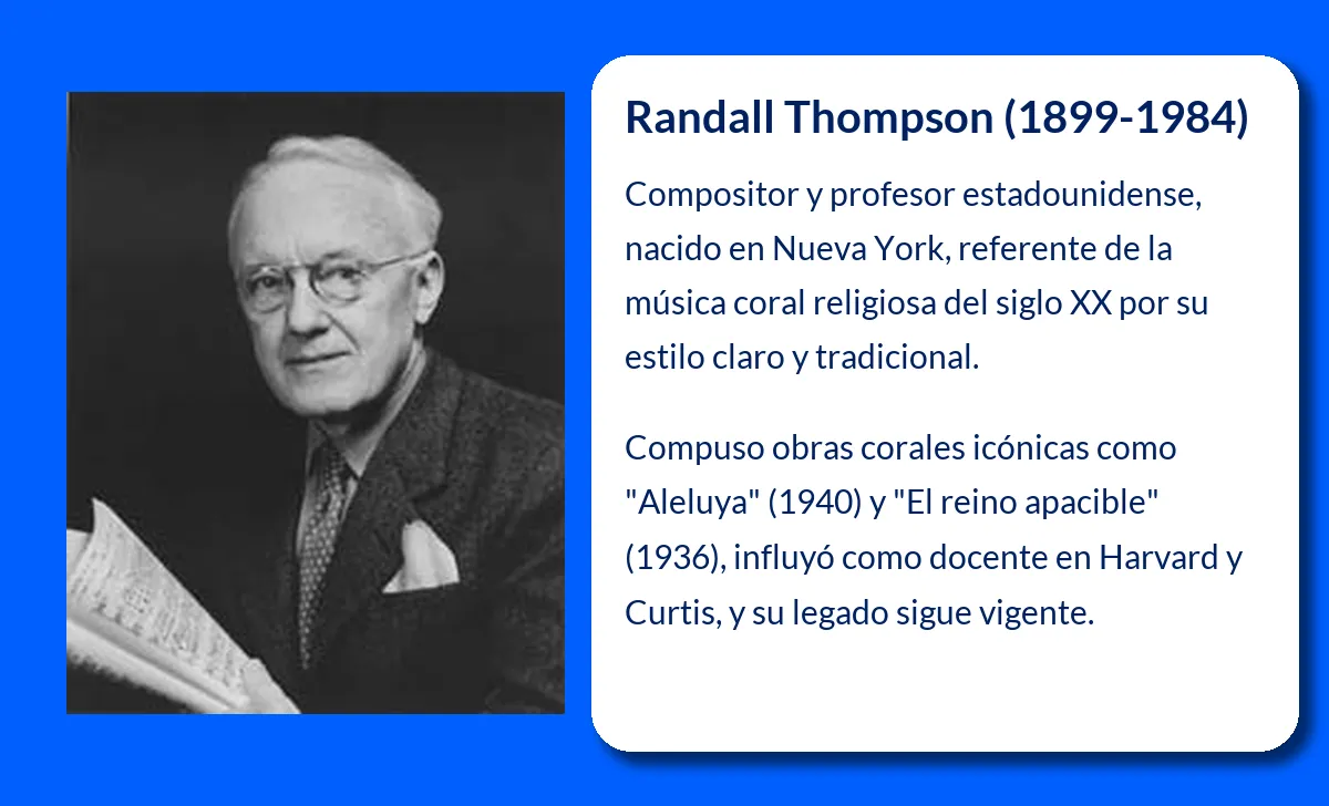 Randall Thompson. El compositor y profesor que dio forma a la música coral estadounidense
