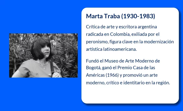 Marta Traba. La escritora y crítica de arte argentina que revolucionó el panorama cultural latinoamericano
