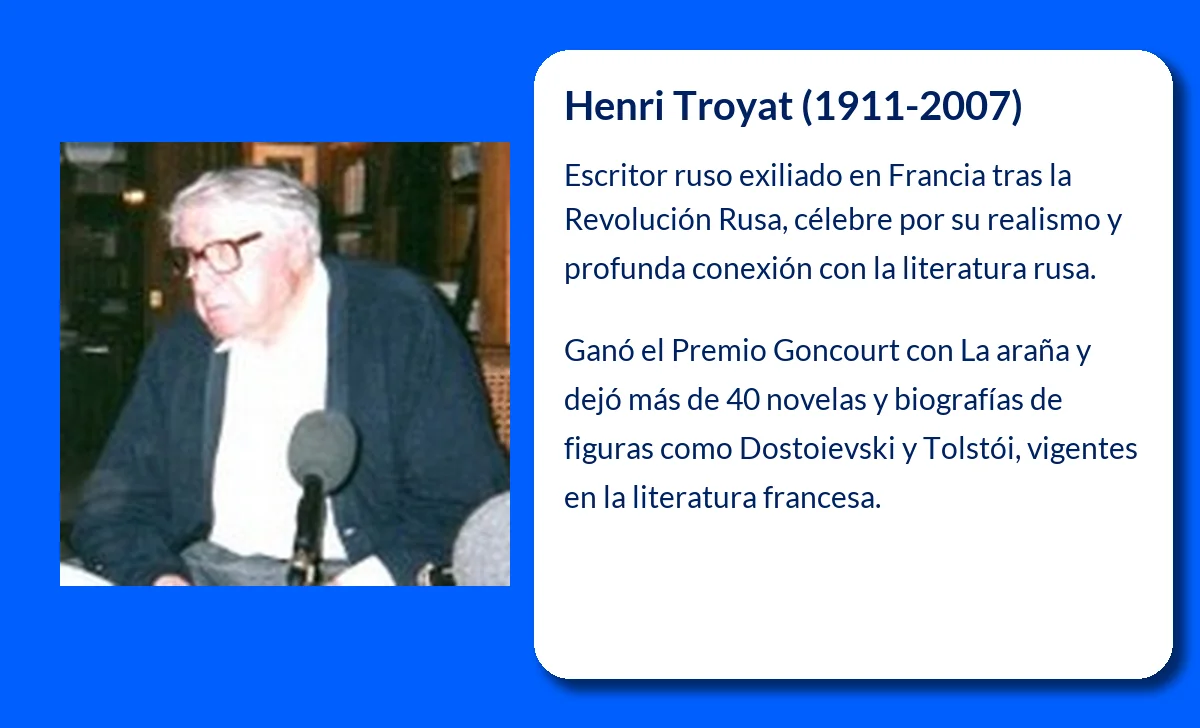 Henri Troyat (1911-2007): El escritor que inmortalizó a Rusia y sus grandes literatos