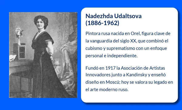 Nadezhda Udaltsova. La pintora rusa que desafió los movimientos vanguardistas
