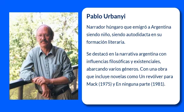 Pablo Urbanyi (1939-VVVV): El narrador húngaro que dejó una huella en la literatura argentina