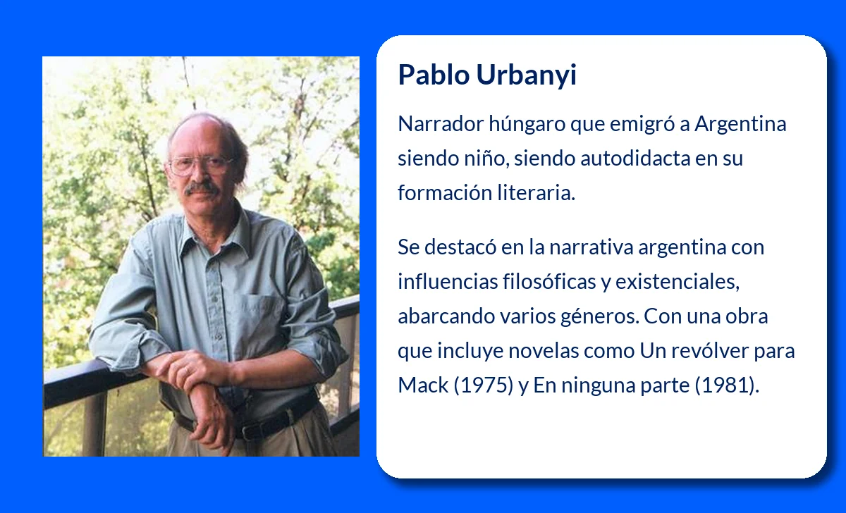 Pablo Urbanyi (1939-VVVV): El narrador húngaro que dejó una huella en la literatura argentina