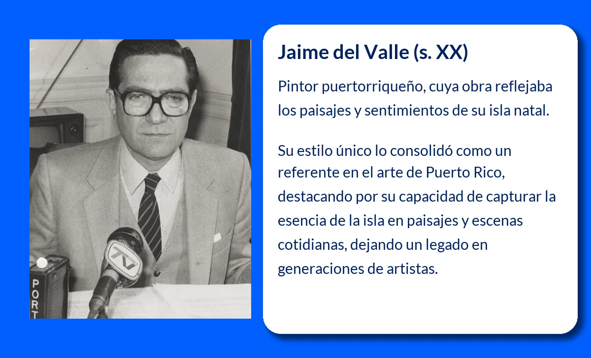 Jaime del Valle (s. XX): El pintor puertorriqueño que capturó la esencia de su isla