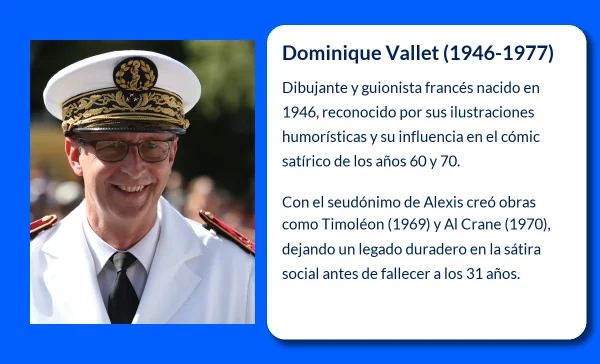 Dominique Vallet (1946-1977): El genio del dibujo humorístico y su legado en el cómic francés