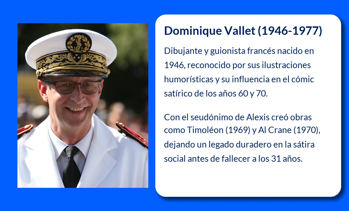 Dominique Vallet (1946-1977): El genio del dibujo humorístico y su legado en el cómic francés