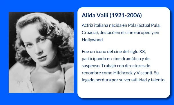 Alida Valli (1921-2006): La actriz italiana que marcó una era del cine europeo