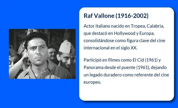 Raf Vallone (1916-2002): El actor italiano que conquistó Hollywood y Europa
