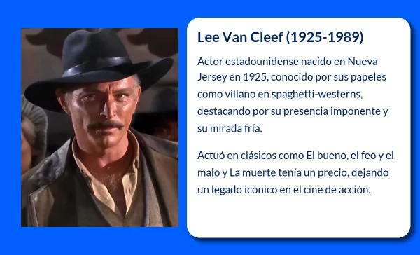 Lee Van Cleef (1925-1989): El villano por excelencia del cine western