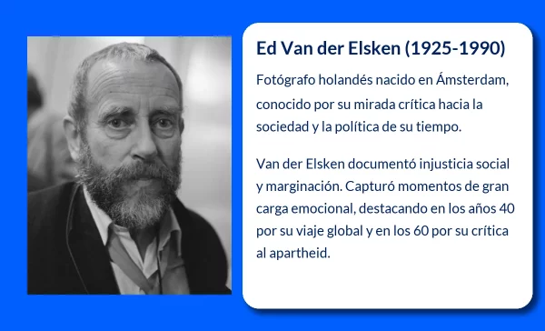 Ed Van der Elsken (1925-1990). El fotógrafo holandés que inmortalizó la crítica social a través de su lente