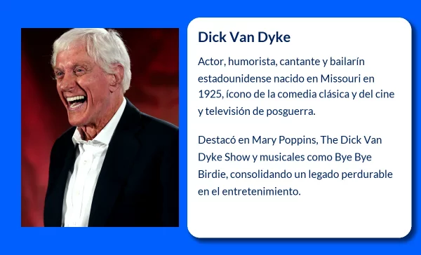 Dick Van Dyke (1925-VVVV): El carismático actor