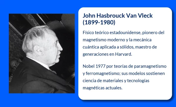 John Hasbrouck Van Vleck (1899-1980). El pionero del magnetismo moderno y la mecánica cuántica