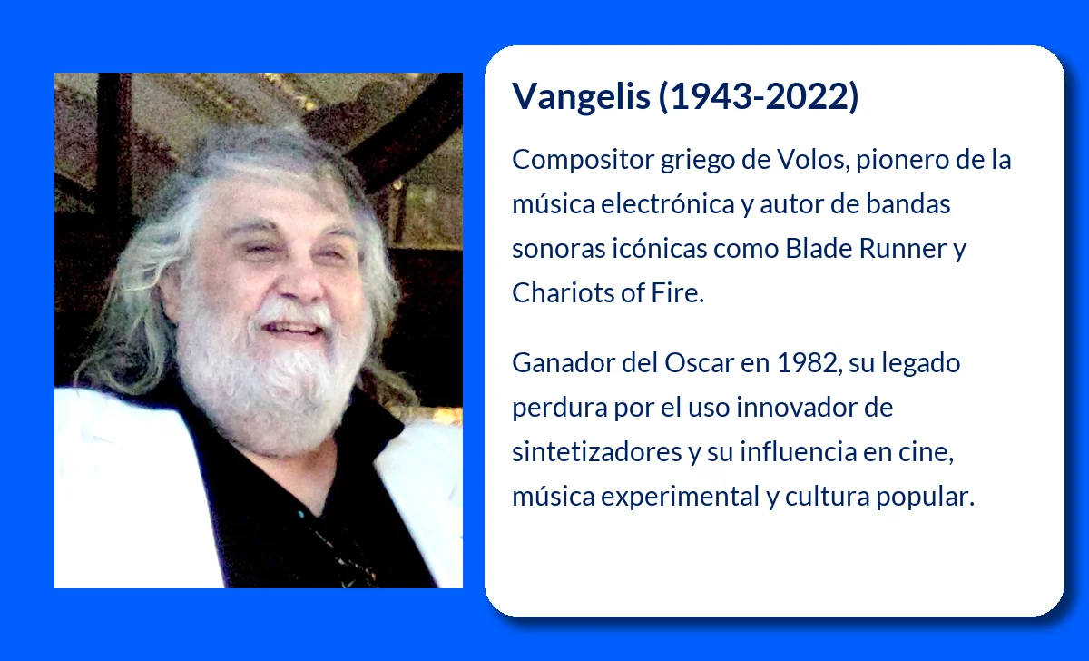 Vangelis (1943-2022): El genio griego detrás de las bandas sonoras más icónicas del cine