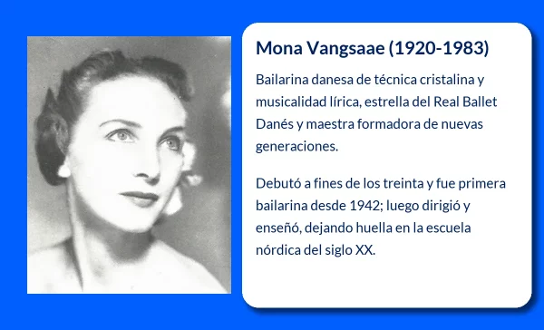Mona Vangsaae (1920-1983). La figura clave del ballet danés del siglo XX