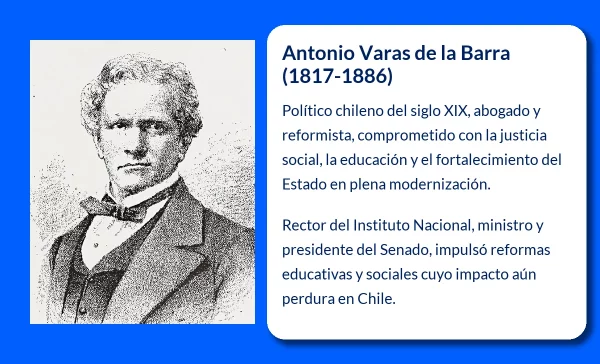 Antonio Varas de la Barra (1817-1886). El político chileno que marcó una era de reformas sociales