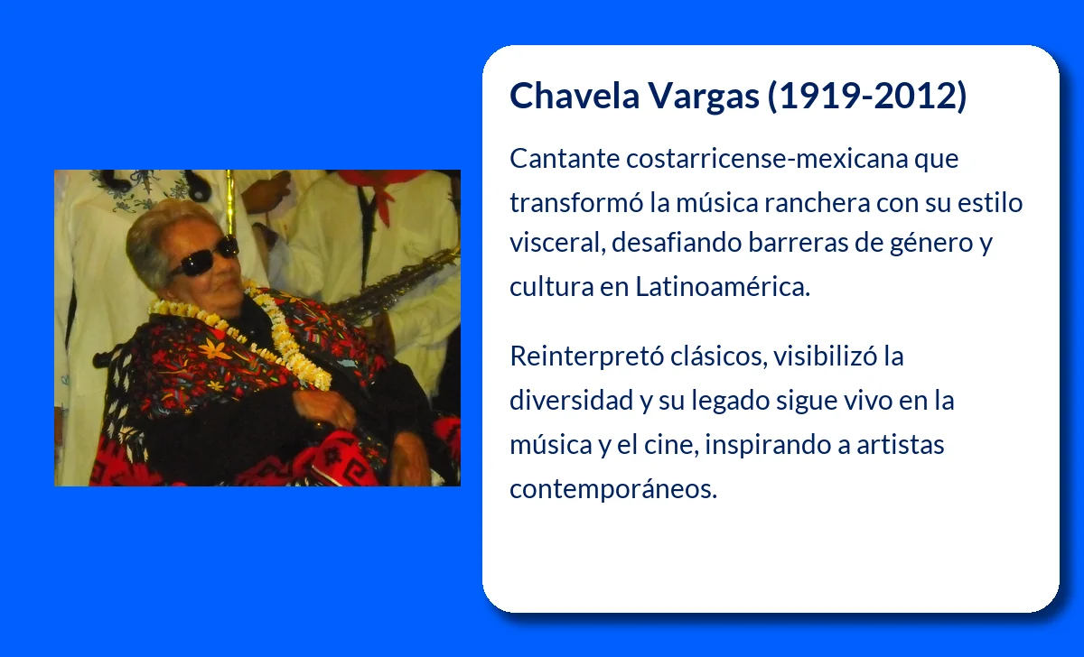 Chavela Vargas (1919-2012): La voz desgarradora que transformó la música ranchera