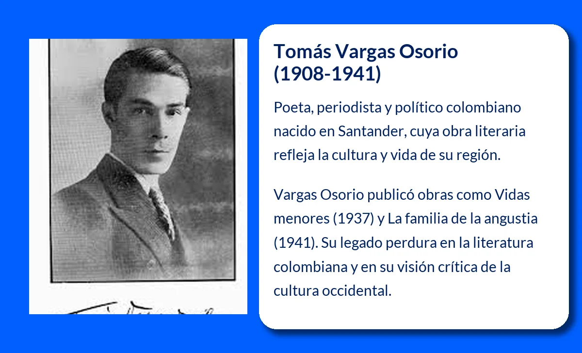 Tomás Vargas Osorio (1908-1941). El poeta colombiano que retrató el alma santandereana