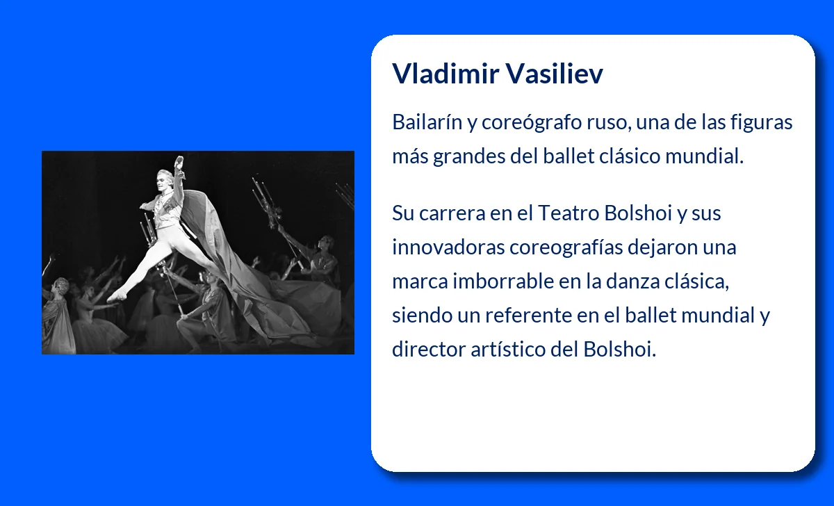 Vladimir Vasiliev (1940-VVVV): El maestro de la danza clásica rusa
