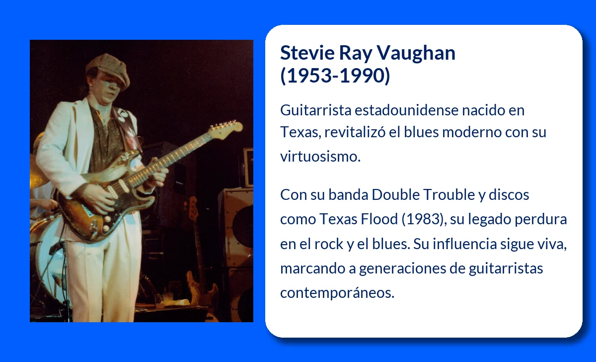 Stevie Ray Vaughan (1953-1990): El virtuoso guitarrista que revolucionó el blues moderno