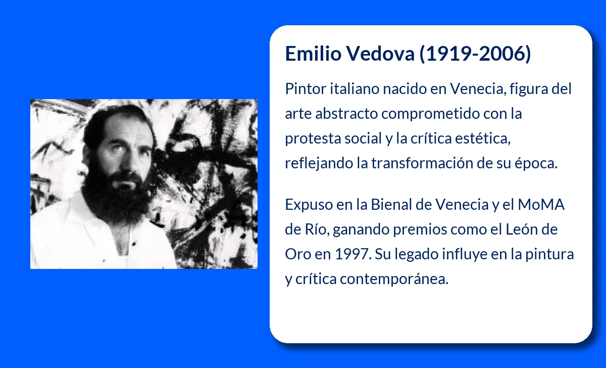 Emilio Vedova (1919-2006). El espíritu gestual de la abstracción comprometida en el siglo XX
