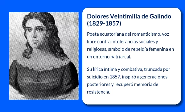 Dolores Veintimilla de Galindo (1829-1857). La voz del romanticismo ecuatoriano silenciada por la intolerancia