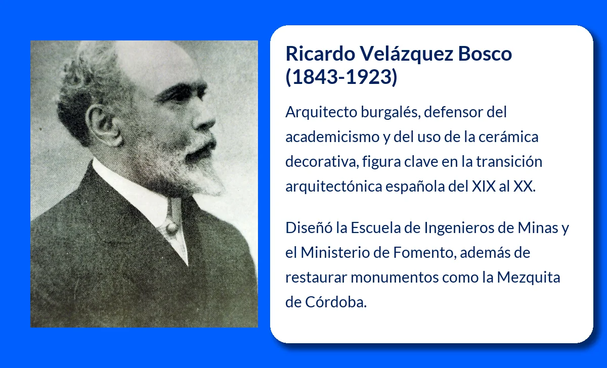 Ricardo Velázquez Bosco (1843-1923). El arquitecto que fusionó el historicismo con la cerámica decorativa