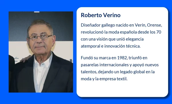 Roberto Verino (1945-VVVV). El genio gallego que revolucionó la moda española