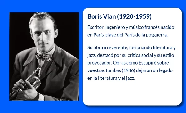 Boris Vian (1920-1959). El polifacético creador que rompió esquemas en la literatura francesa