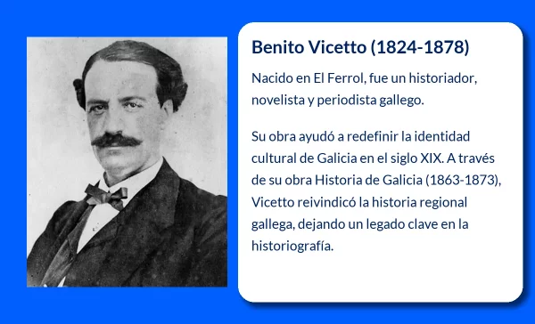 Benito Vicetto (1824-1878). Cronista esencial del redescubrimiento cultural de Galicia
