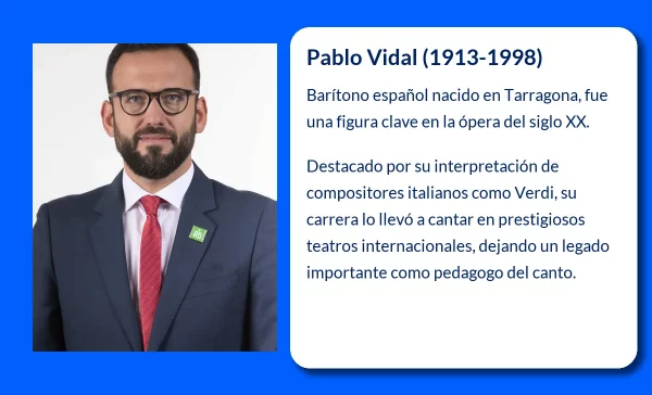 Pablo Vidal (1913-1998). La voz verdiana que conquistó España y América