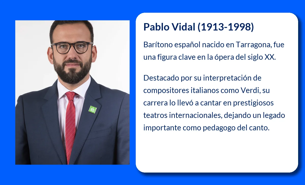 Pablo Vidal (1913-1998). La voz verdiana que conquistó España y América